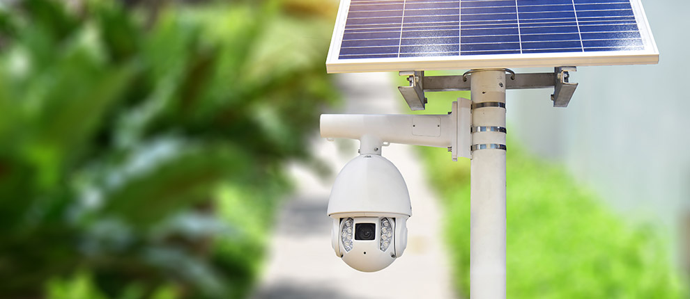 Caméra de surveillance extérieur sans fil Solaire Énergie solaire
