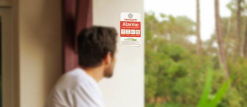 Autocollant alarme : sticker dissuasif Maison sous alarme